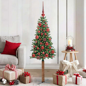 Albero di Natale snodato con 150 LED con supporto Verde 150 cm 3394851