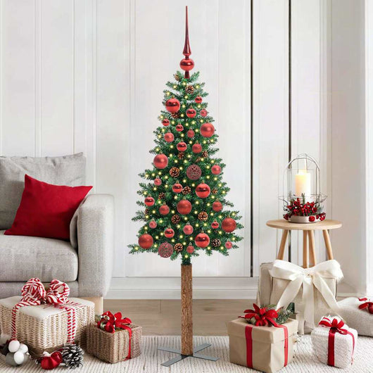 Albero di Natale snodato con 150 LED con supporto Verde 150 cm 3394851