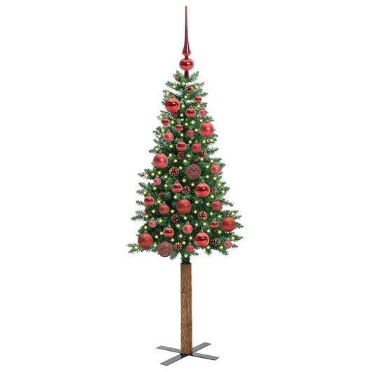 Albero di Natale snodato con 150 LED con supporto-Albero Natalizio Verde 150 cm 759629