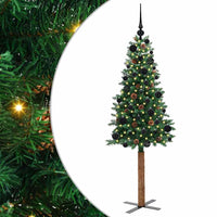 Albero di Natale snodato con 150 LED con supporto-Albero Natalizio Verde 150 cm 495069