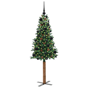 Albero di Natale snodato con 150 LED con supporto-Albero Natalizio Verde 150 cm 495069