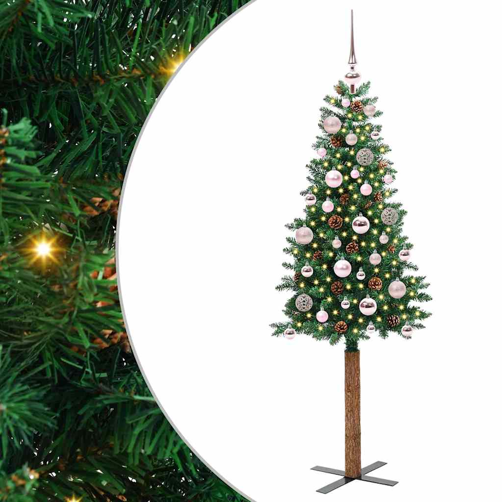 Albero di Natale snodato con 150 LED con supporto Verde 150 cm 3394853
