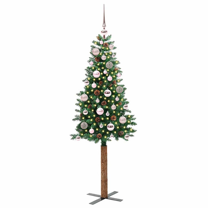 Albero di Natale snodato con 150 LED con supporto-Albero Natalizio Verde 150 cm 773268