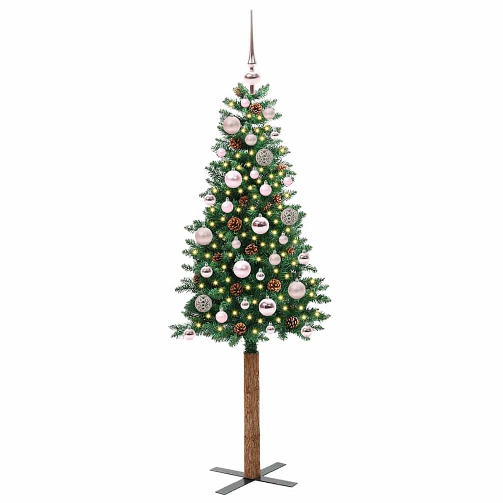 Albero di Natale snodato con 150 LED con supporto Verde 150 cm 3394853
