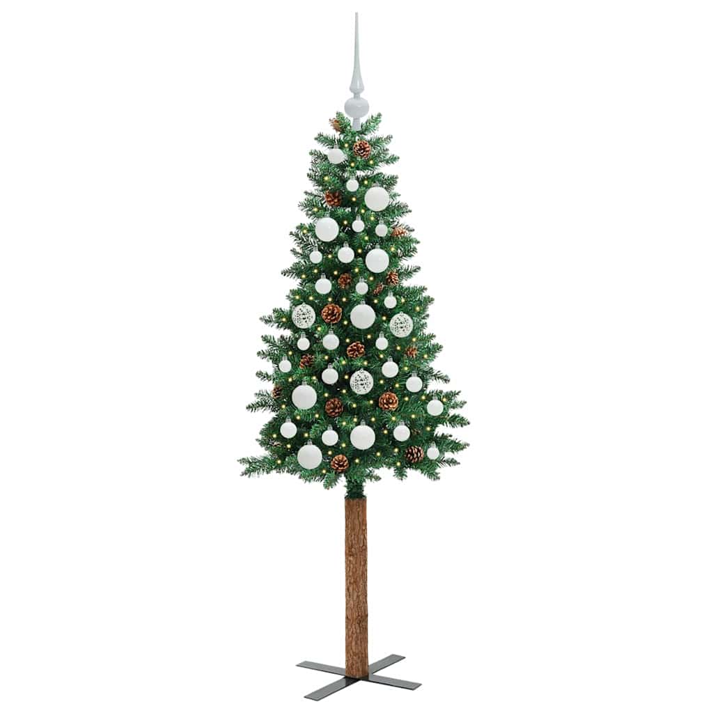 Albero di Natale snodato con 150 LED con supporto Verde 150 cm 3394854