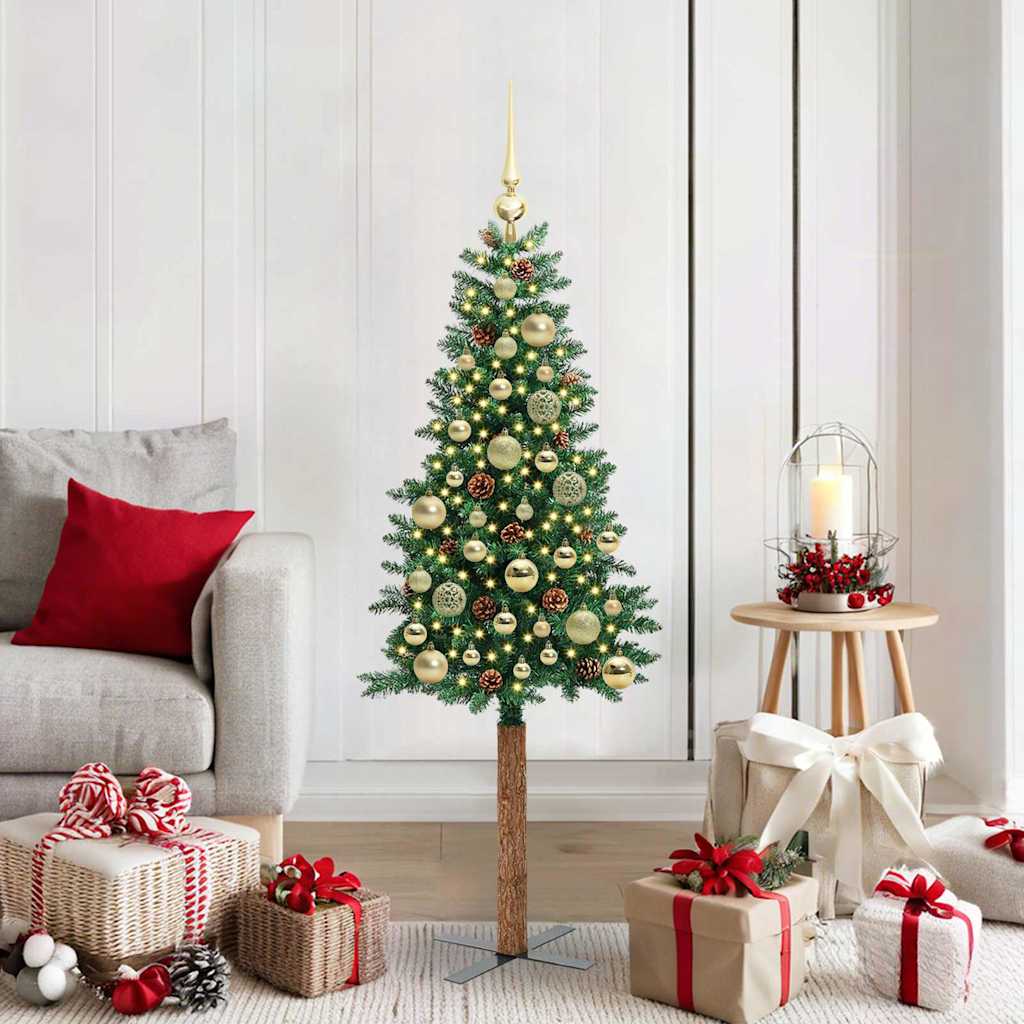 Albero di Natale snodato con 150 LED con supporto Verde 150 cm 3394855