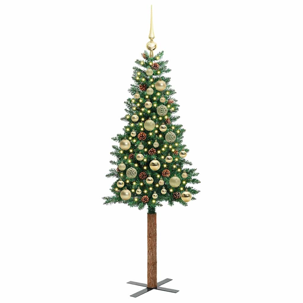 Albero di Natale snodato con 150 LED con supporto Verde 150 cm 3394855