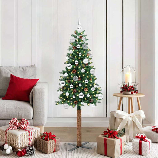 Albero di Natale snodato con 150 LED con supporto Verde 150 cm 3394856