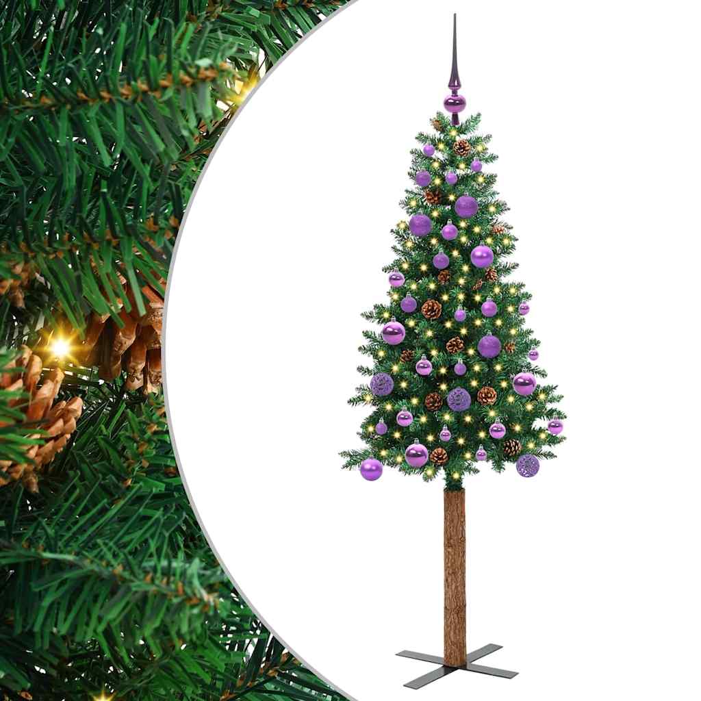Albero di Natale snodato con 150 LED con supporto Verde 150 cm 3394857