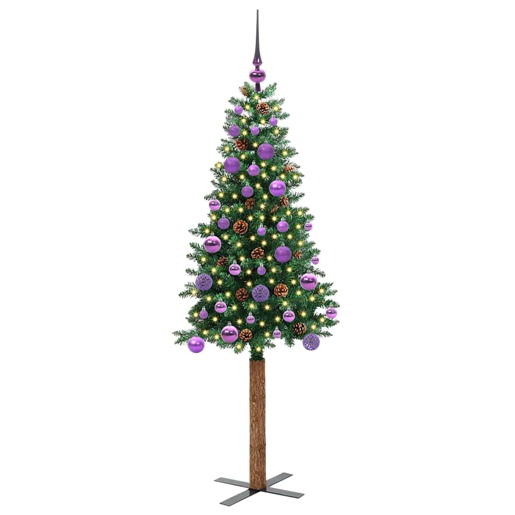 Albero di Natale snodato con 150 LED con supporto Verde 150 cm 3394857