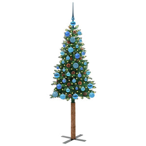 Albero di Natale snodato con 150 LED con supporto-Albero Natalizio Verde 150 cm 186670