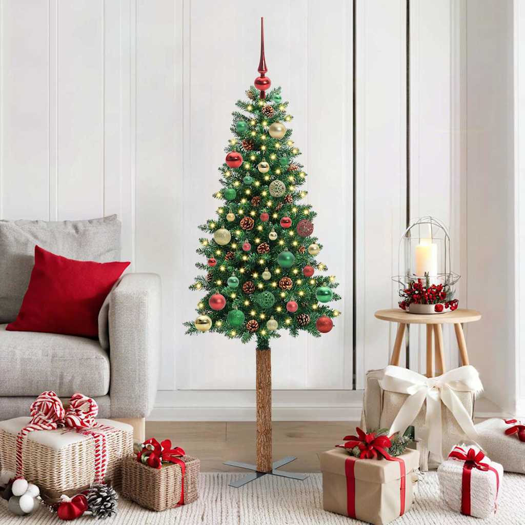 Albero di Natale snodato con 150 LED con supporto Verde 150 cm 3394859