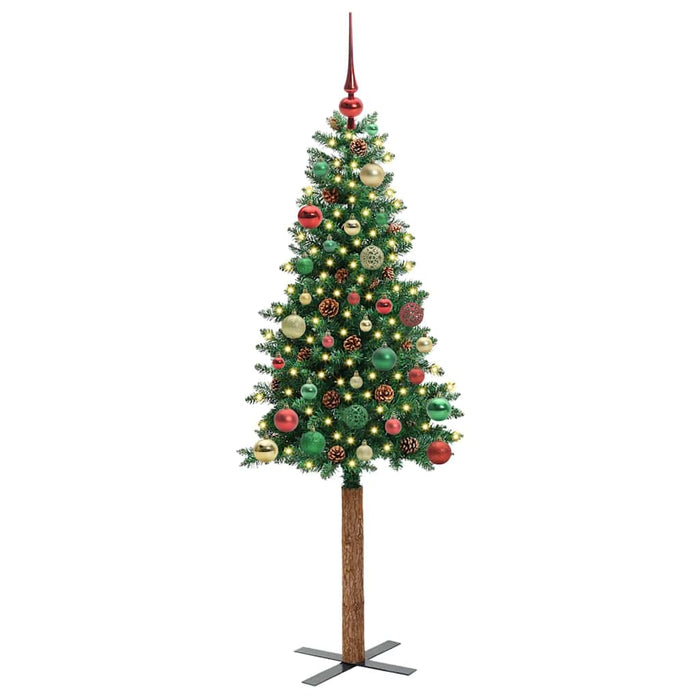 Albero di Natale snodato con 150 LED con supporto-Albero Natalizio Verde 150 cm 334498