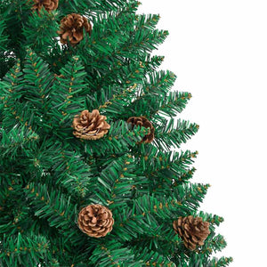 Albero di Natale snodato con 300 LED con supporto Verde 180 cm 3394860