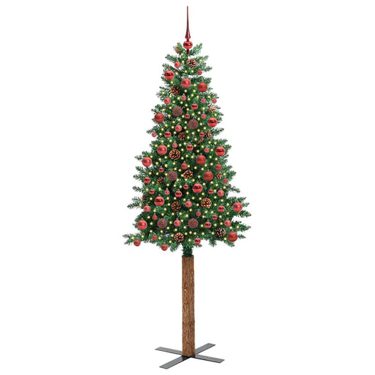 Albero di Natale snodato con 300 LED con supporto Verde 180 cm 3394864