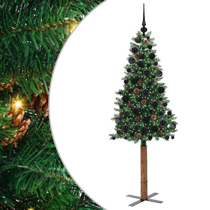 Albero di Natale snodato con 300 LED con supporto Verde 180 cm 3394865