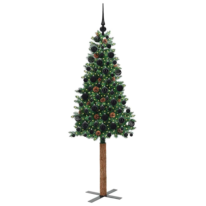 Albero di Natale snodato con 300 LED con supporto-Albero Natalizio Verde 180 cm 459646