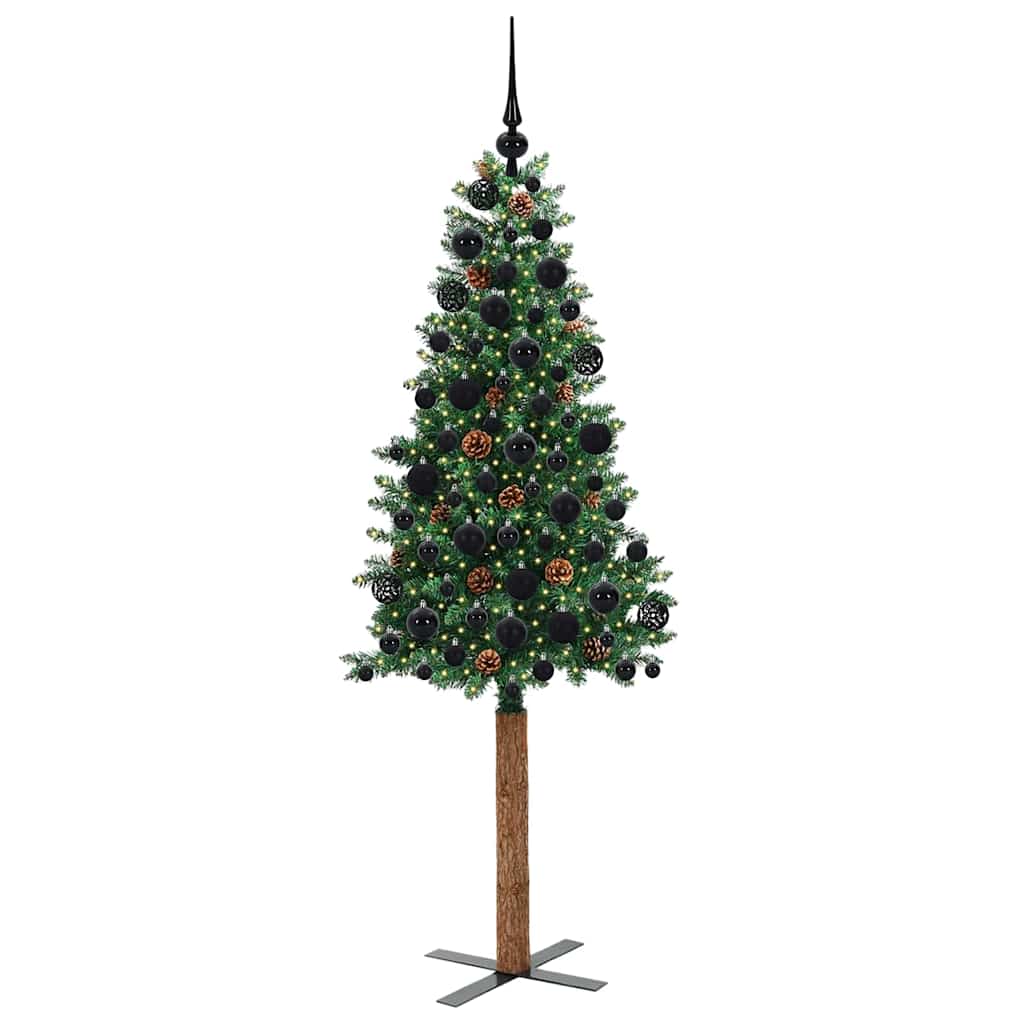 Albero di Natale snodato con 300 LED con supporto Verde 180 cm 3394865