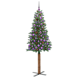 Albero di Natale snodato con 300 LED con supporto Verde 180 cm 3394870