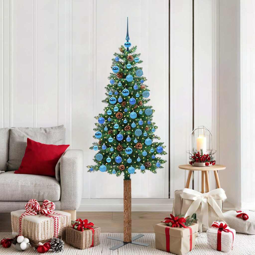 Albero di Natale snodato con 300 LED con supporto Verde 180 cm 3394871