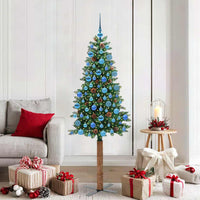 Albero di Natale snodato con 300 LED con supporto Verde 180 cm 3394871