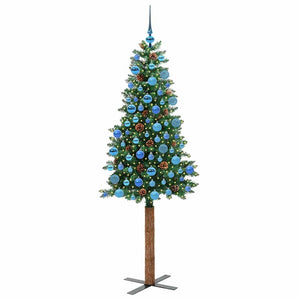 Albero di Natale snodato con 300 LED con supporto Verde 180 cm 3394871