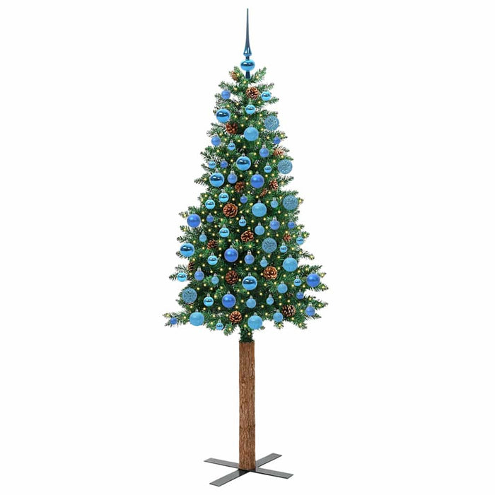 Albero di Natale snodato con 300 LED con supporto Verde 180 cm 3394871