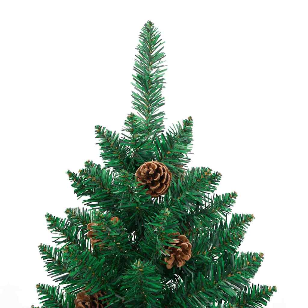 Albero di Natale snodato con 300 LED con supporto Verde 210 cm 3394873