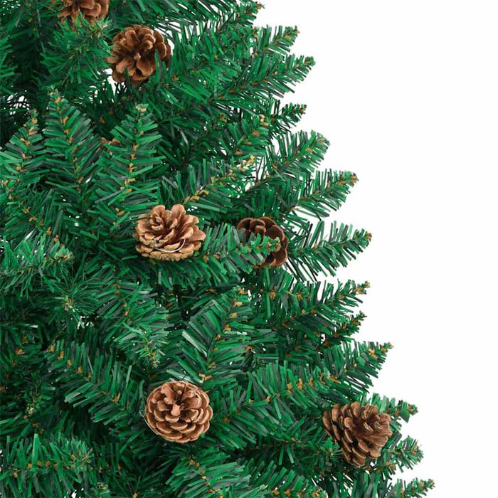Albero di Natale snodato con 300 LED con supporto Verde 210 cm 3394873