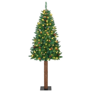 Albero di Natale snodato con 300 LED con supporto Verde 210 cm 3394873