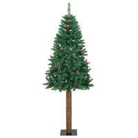 Albero di Natale snodato con 300 LED con supporto Verde 210 cm 3394873