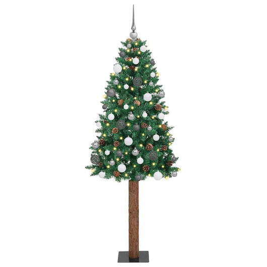 Albero di Natale snodato con 300 LED con supporto Verde 210 cm 3394876