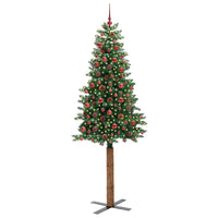 Albero di Natale snodato con 300 LED con supporto Verde 210 cm 3394877