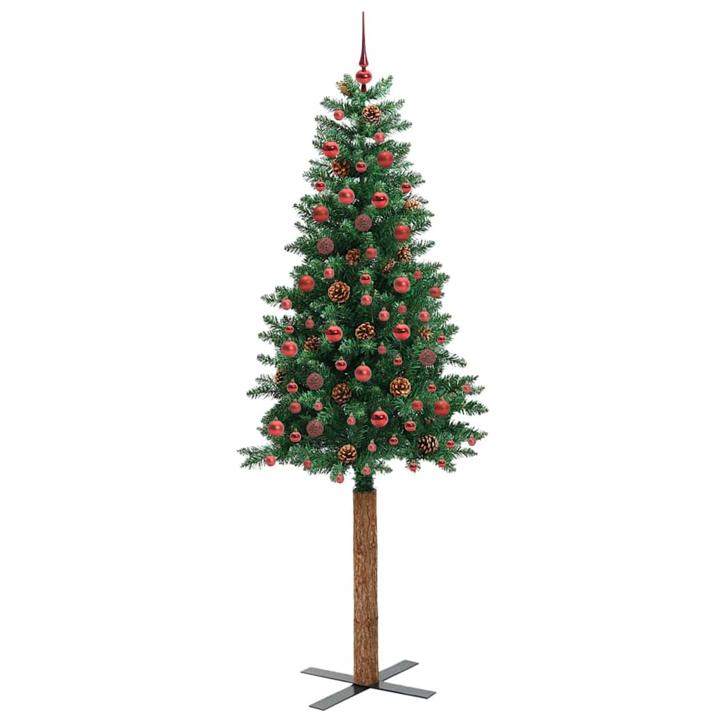 Albero di Natale snodato con 300 LED con supporto Verde 210 cm 3394877