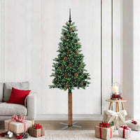 Albero di Natale snodato con 300 LED con supporto Verde 210 cm 3394878