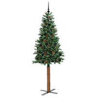 Albero di Natale snodato con 300 LED con supporto Verde 210 cm 3394878
