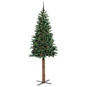 Albero di Natale snodato con 300 LED con supporto Verde 210 cm 3394878