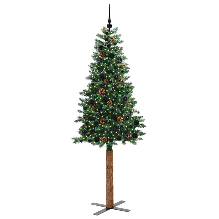 Albero di Natale snodato con 300 LED con supporto Verde 210 cm 3394878