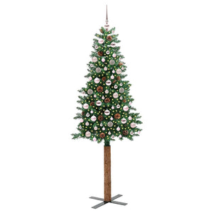Albero di Natale snodato con 300 LED con supporto-Albero Natalizio Verde 210 cm 654337