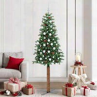 Albero di Natale snodato con 300 LED con supporto Verde 210 cm 3394880