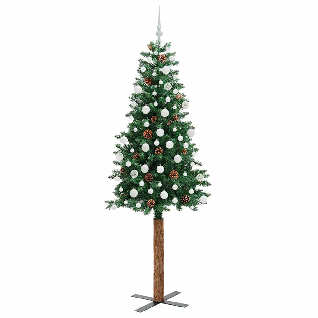 Albero di Natale snodato con 300 LED con supporto Verde 210 cm 3394880