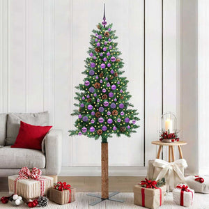 Albero di Natale snodato con 300 LED con supporto Verde 210 cm 3394883