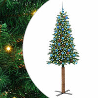 Albero di Natale snodato con 300 LED con supporto Verde 210 cm 3394884
