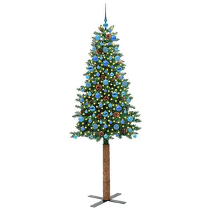 Albero di Natale snodato con 300 LED con supporto Verde 210 cm 3394884