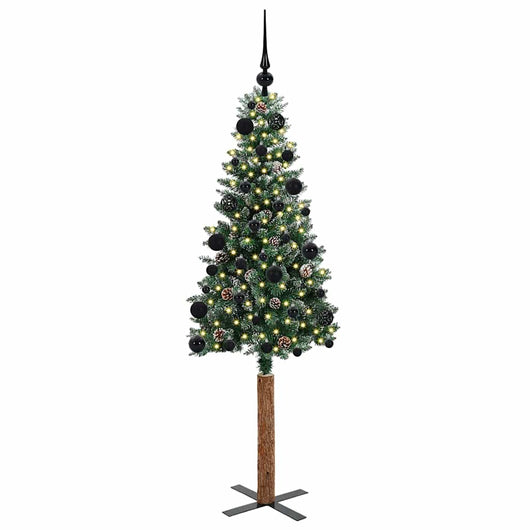 Albero di Natale snodato con 150 LED con supporto-Albero Natalizio Verde 150 cm 110967