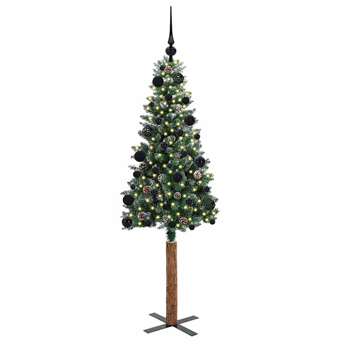 Albero di Natale snodato con 150 LED con supporto-Albero Natalizio Verde 150 cm 110967