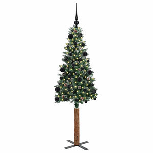 Albero di Natale snodato con 150 LED Verde e Bianco 150 cm 3394887