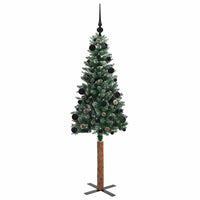 Albero di Natale snodato con 150 LED Verde e Bianco 150 cm 3394887