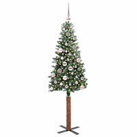 Albero di Natale snodato con 150 LED con supporto-Albero Natalizio Verde 150 cm 670683