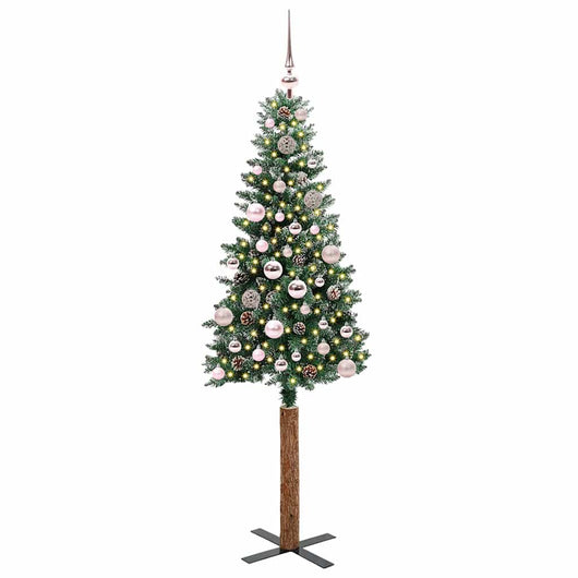 Albero di Natale snodato con 150 LED con supporto-Albero Natalizio Verde 150 cm 670683